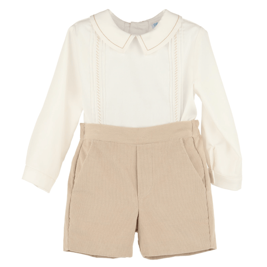 Minicord Boy Set - Beige