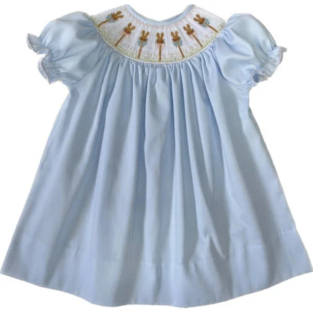Smocked Bunny Bishop Dress