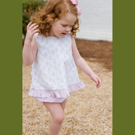 Mae Swing Bloomer Banded Short Set - Bouquets and Bows