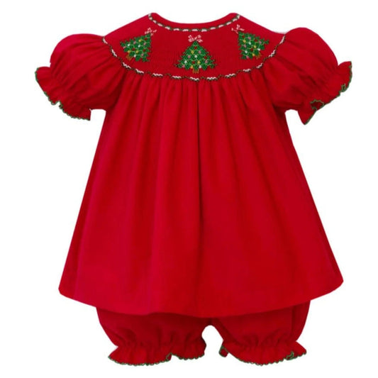 Red Christmas Tree Bloomer Set