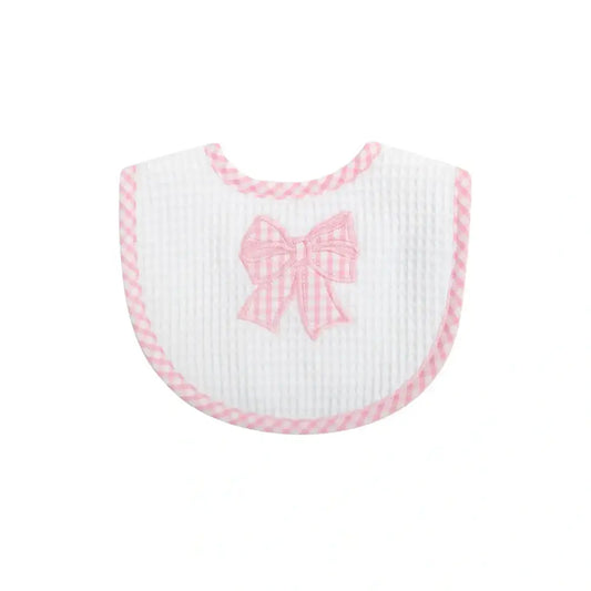 Pink Bow Bib