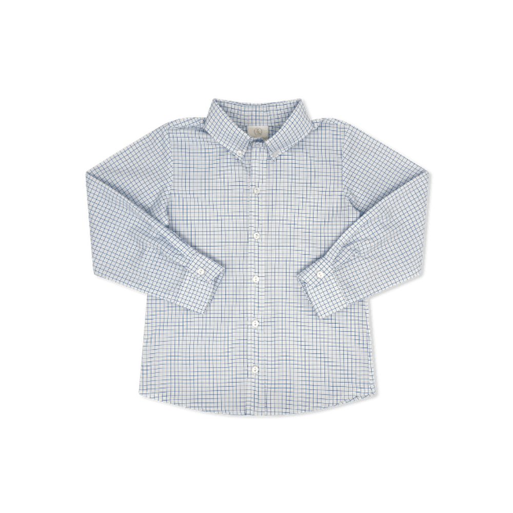 Brees Button Down - Skyline Plaid
