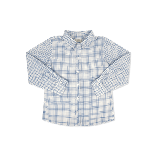 Brees Button Down - Skyline Plaid