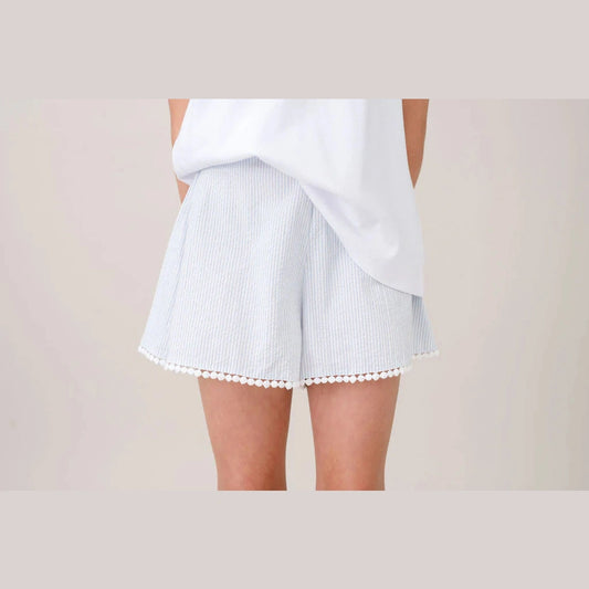 Briley Short - Boston Blue Seersucker