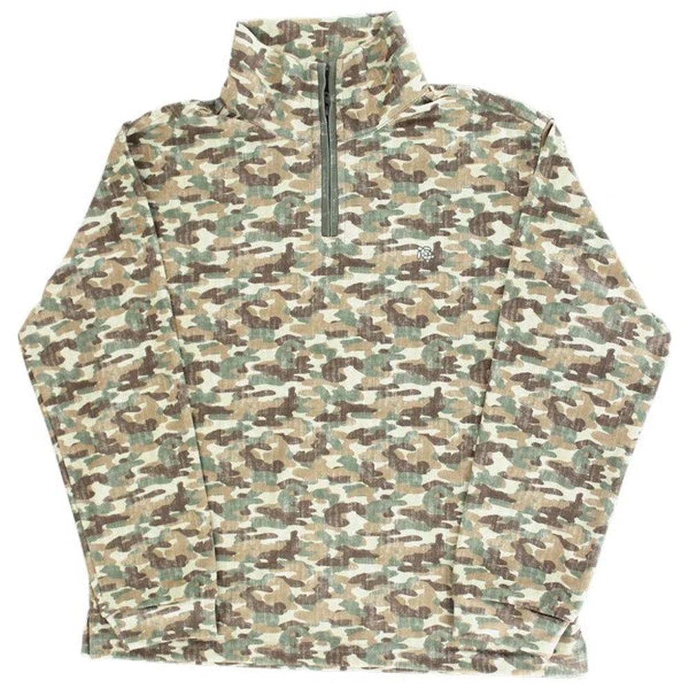 Long Sleeve Performance Half Zip - Camo