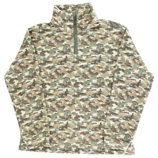 Long Sleeve Performance Half Zip - Camo