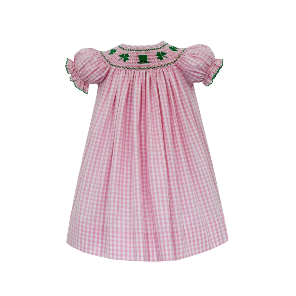 Clover Smocked Dress - Pink