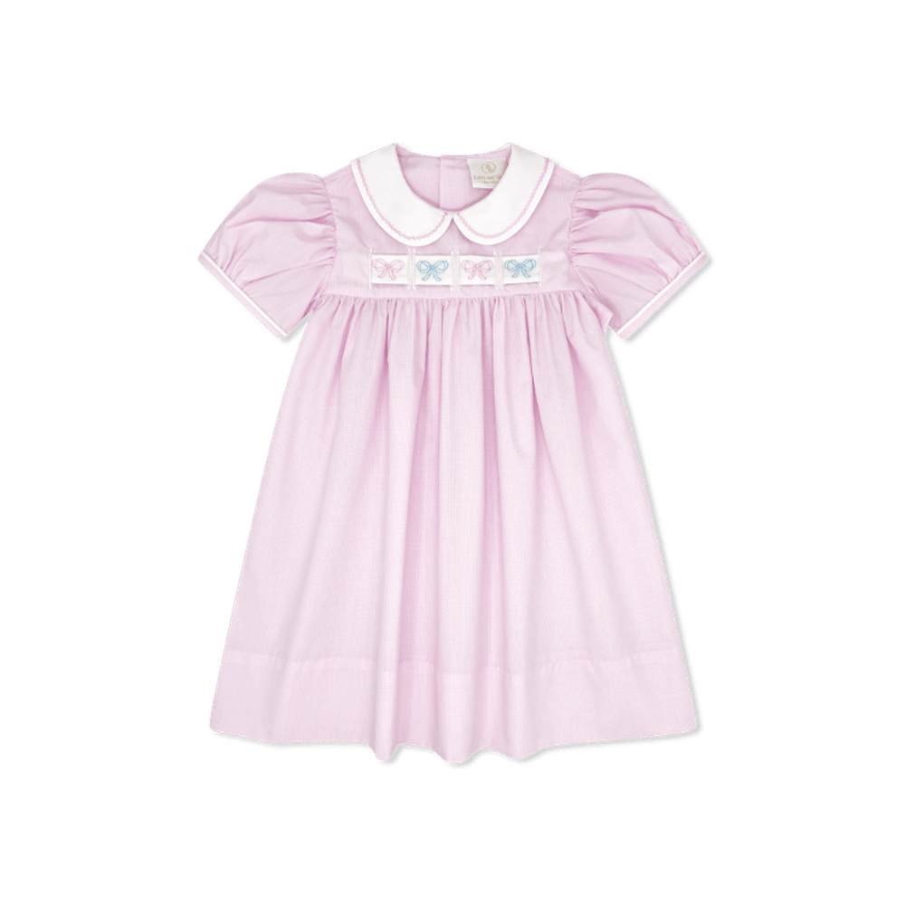 Ruth Ribbon Dress - Baby Pink