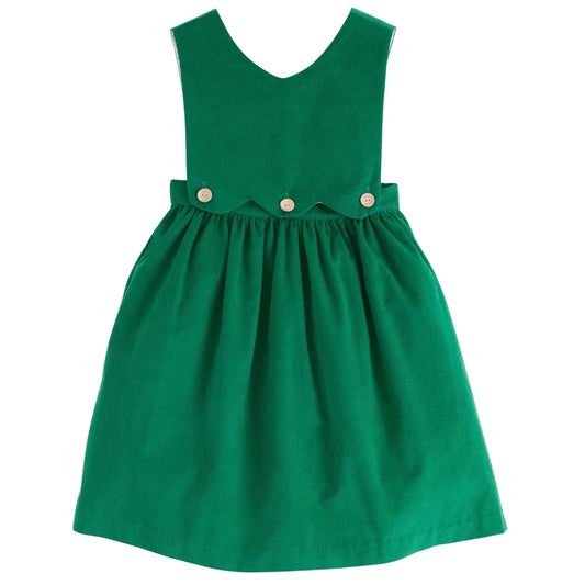 Button Panel Jumper - Evergreen Corduroy