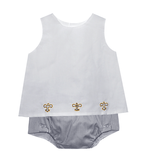 Fleur De Lis Diaper Set