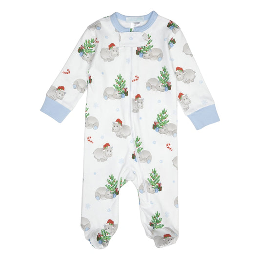 Christmas Hippo Footies