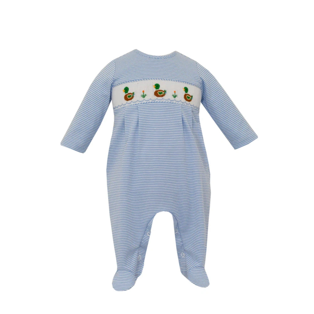 Mallard Smocked Footie