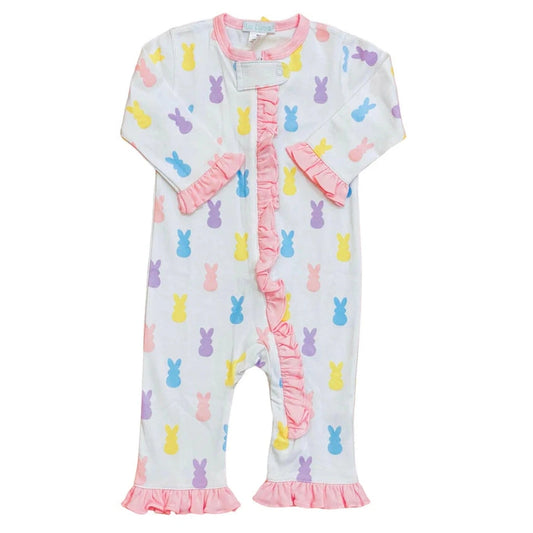 Peep Footless Pajamas - Pink