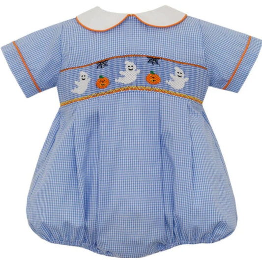 Halloween Ghost Smocked Bubble