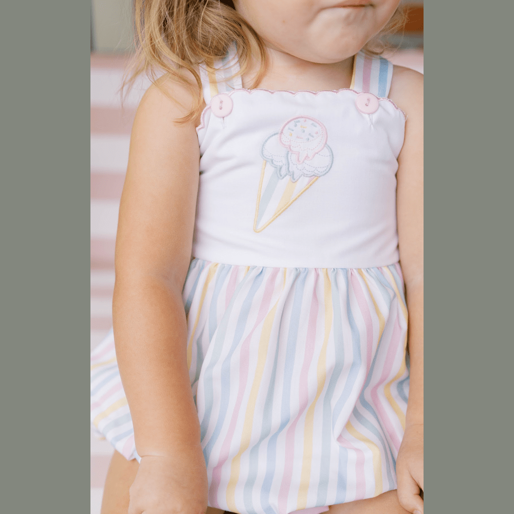 Lynn Bubble - Sorbet Stripe with Ice Cream Cone