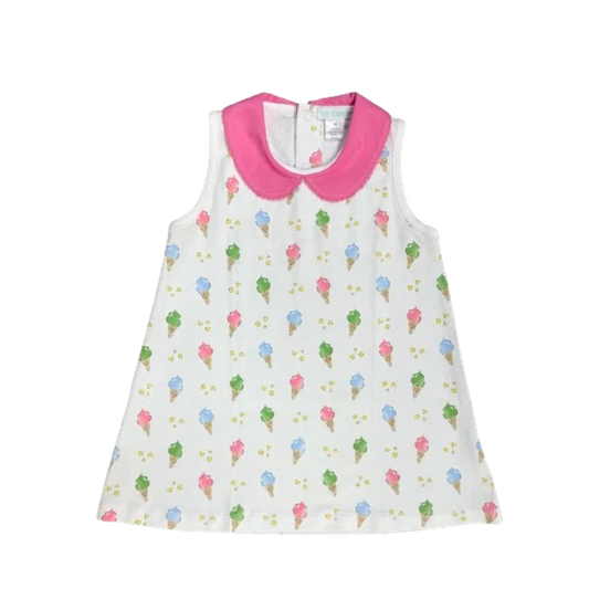 Pima Cotton Peter Pan Collared Ice Cream Dress