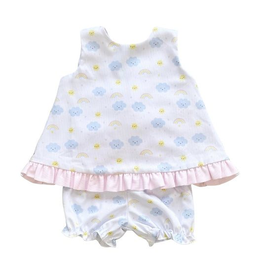 Rainbow Cloud Bloomer Set