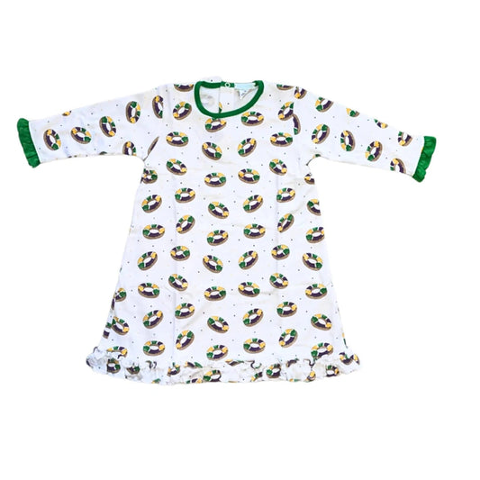 Mardi Gras King Cake Pajama Gown