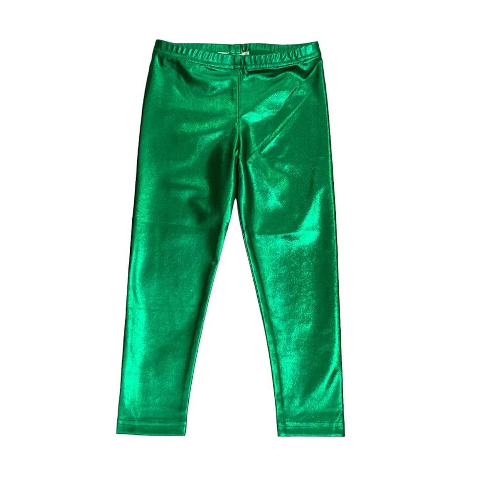 Legging - Metallic Green