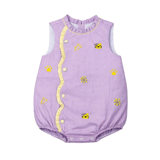 Claire Scallop Bubble, Purple Tigers