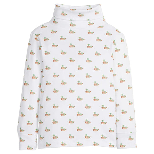 Printed Turtleneck - Mallard