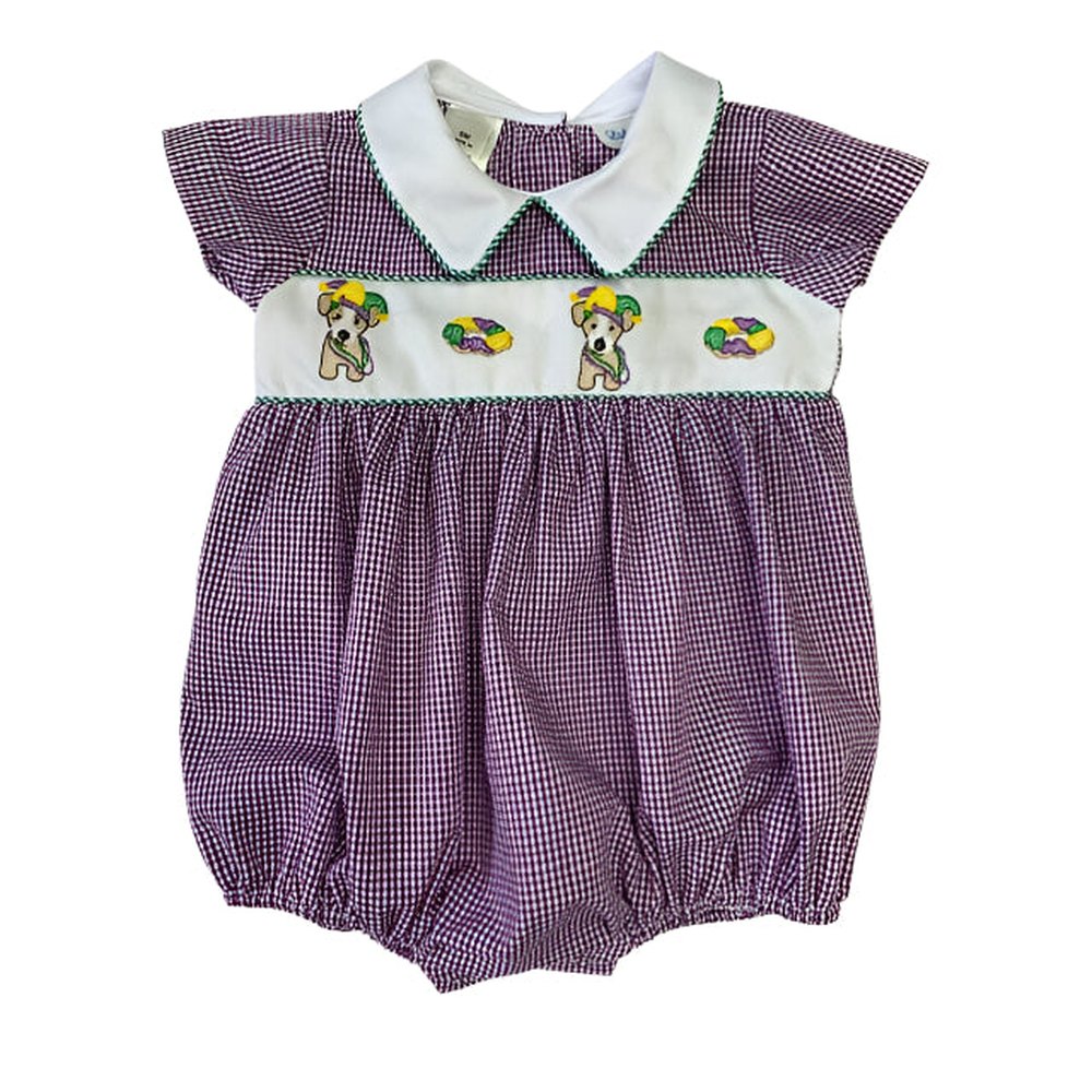 Mardi Gras Embroidered Bubble