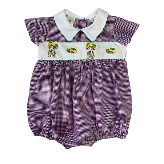 Mardi Gras Embroidered Bubble