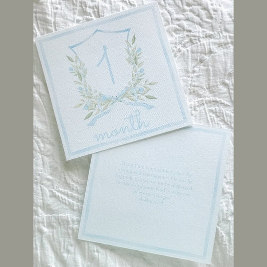 Blue Crest Milestone Cards