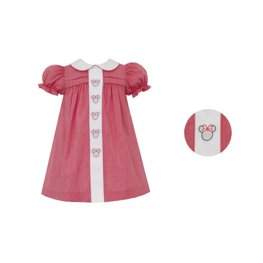 Red Microcheck Minnie Dress