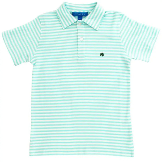 Henry Mint Stripe Polo