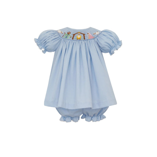Nativity Smocked Bishop Bloomer Set