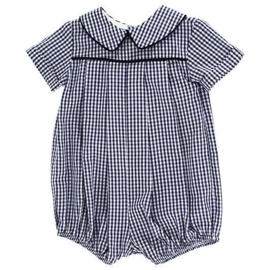 Navy Check - Dressy Bubble Short