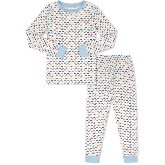 Sweet Pea PJ Set - Park and Play Blue