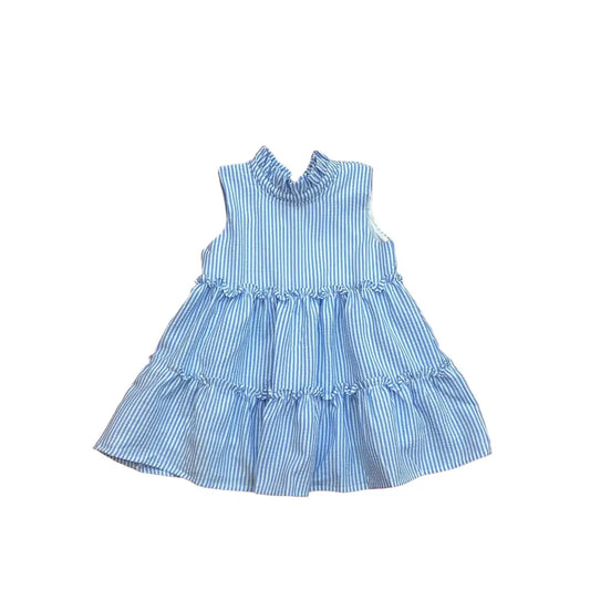 Blue Stripe Tier Dress