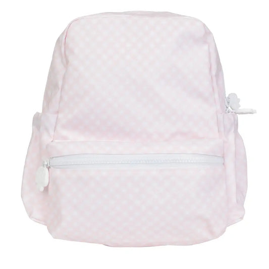 Apple of My Isla Backpack - Pink Windowpane