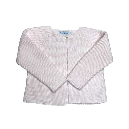 One Button Cardigan - Light Pink