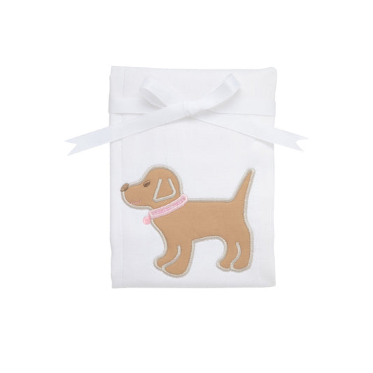 Pink Lab Burp Cloth