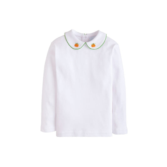 Long Sleeve Pinpoint Shirt - Pumpkin