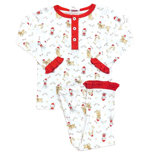 Christmas Puppy Pajama Set