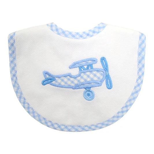 Blue Plane Medium Bib