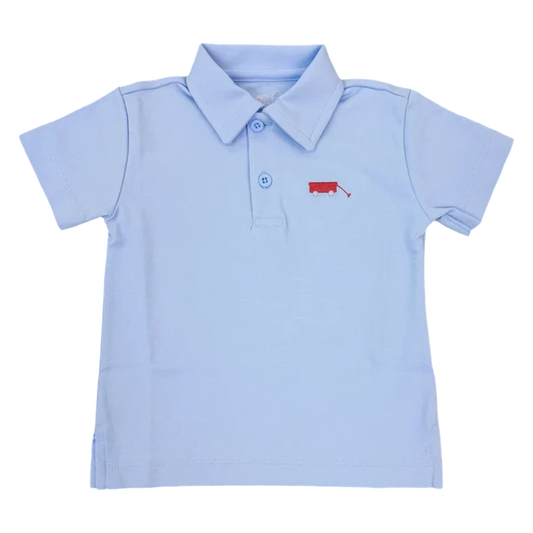 Blue Polo - Puppy Dog Tails
