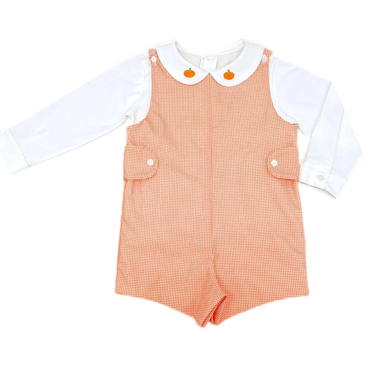 Reed Jon Jon Set - Orange Gingham