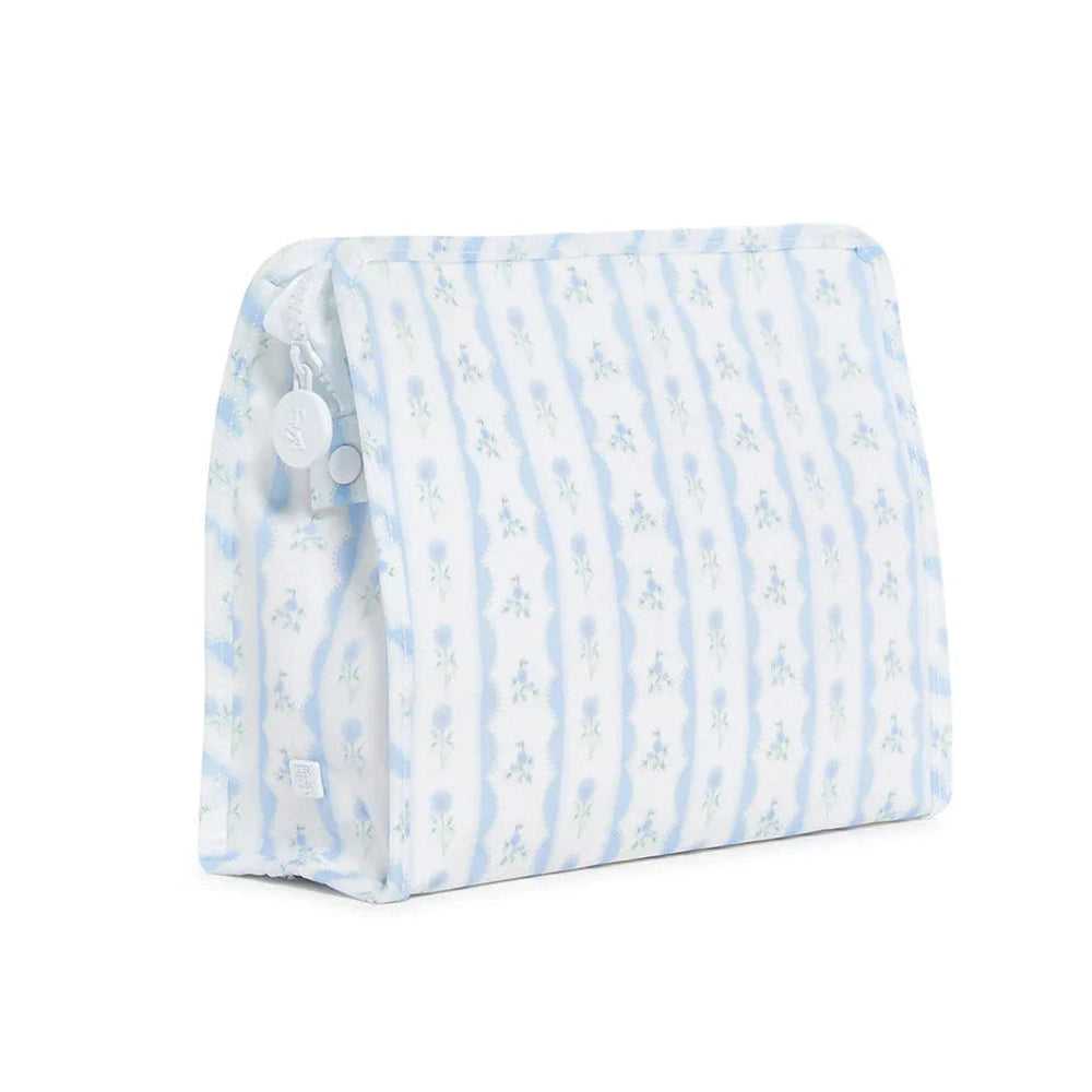 Roadie Large Zip - Ribbon Floral Blue