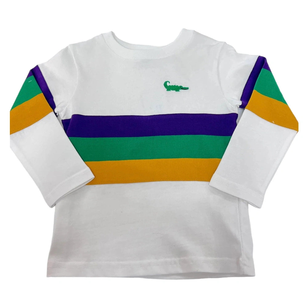 Mardi Gras Rugby Crew Neck Shirt
