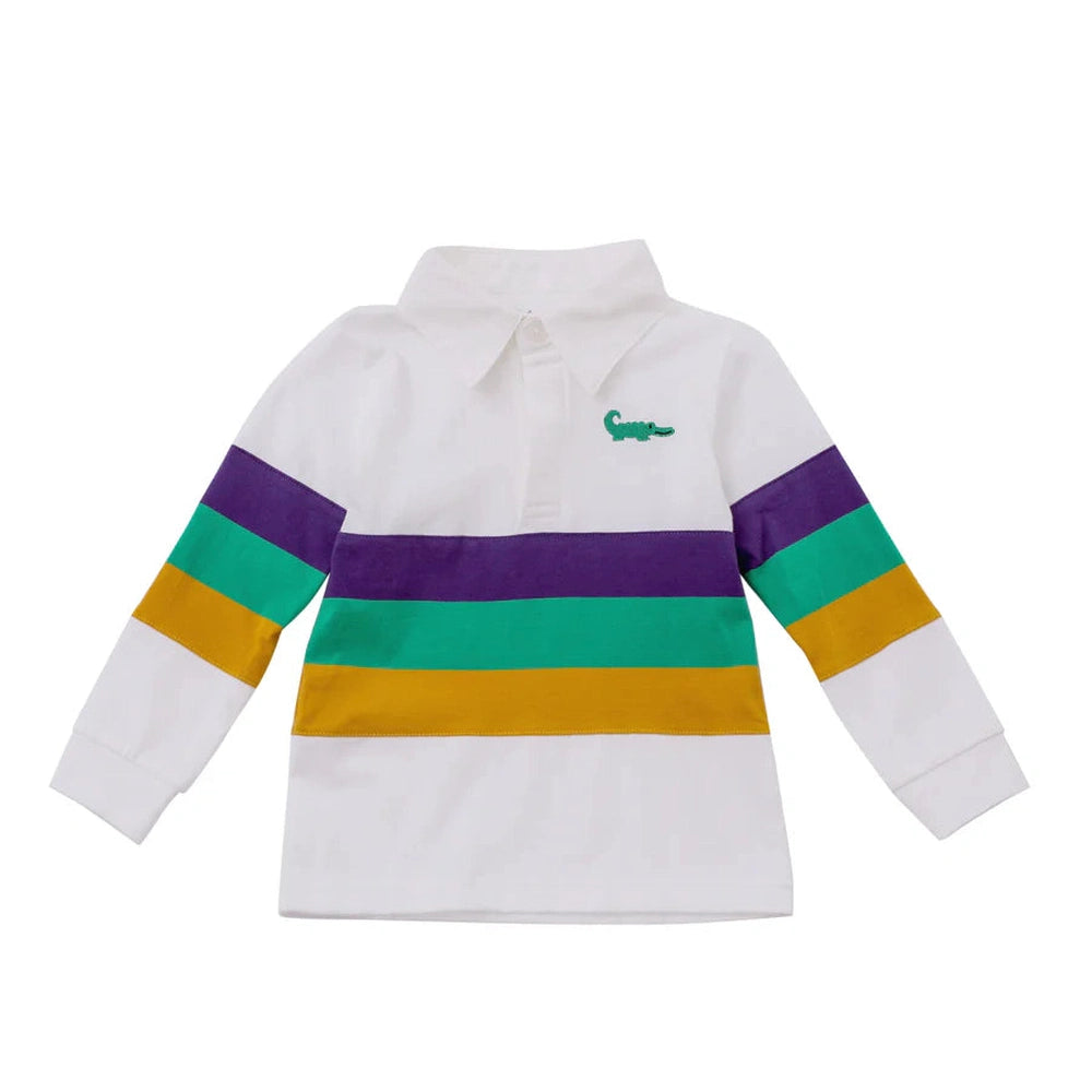 Rugby Mardi Gras Long Sleeve Shirt