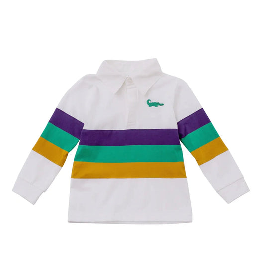 Rugby Mardi Gras Long Sleeve Shirt