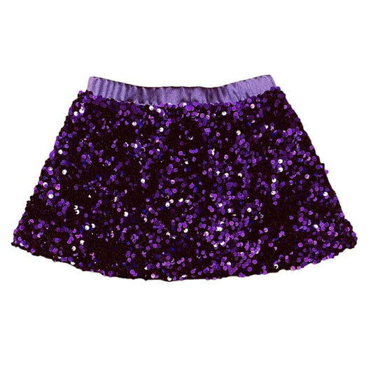 Purple Sequin Skort