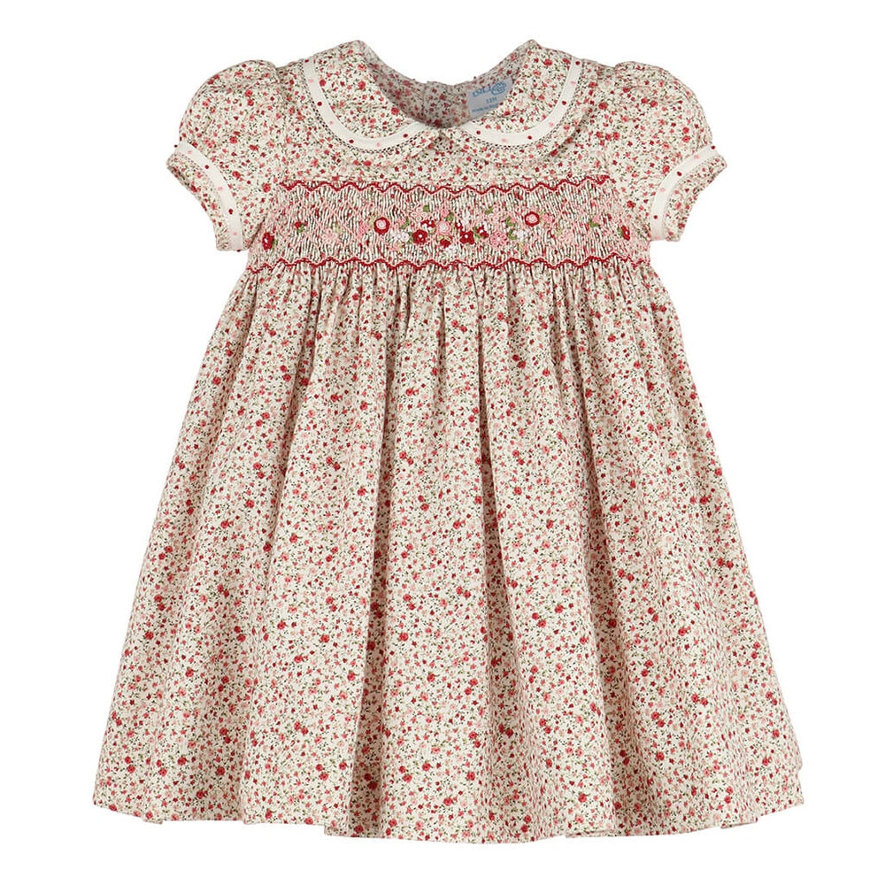 Berry Garland Smock Dress