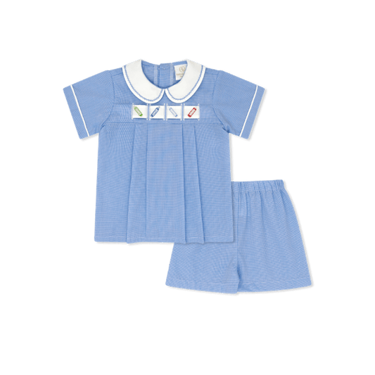 Noah Ribbon Short Set - River Royal