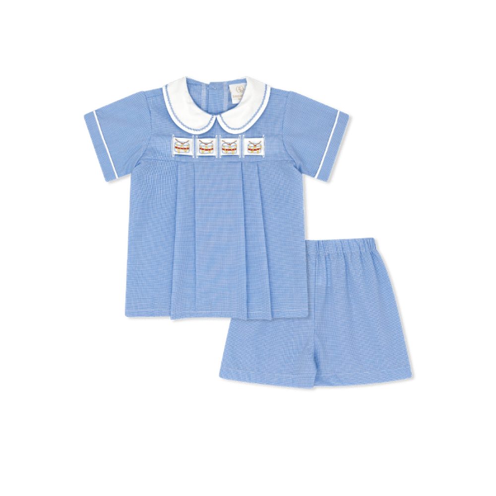 Noah Ribbon Short Set - River Royal